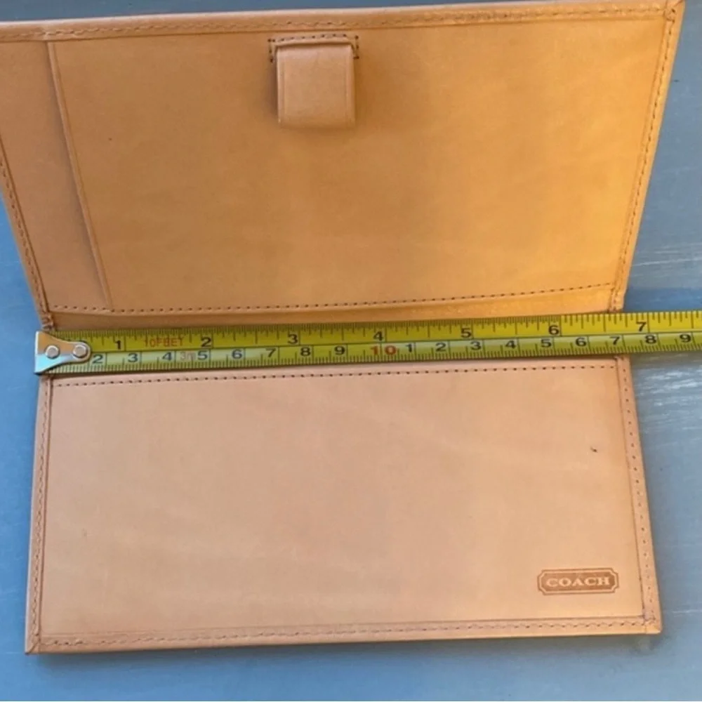 Coach Checkbook Monogram Wallet